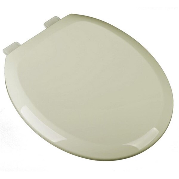Homestyles Slow Close Premium Plastic Round Toilet Seat, Bone HO16634